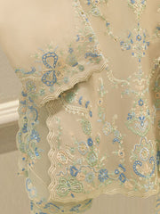 3 Piece - Pure Embroidered Organza  Suit S112181