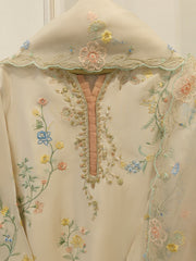 2 Piece- Pure Sheesha Silk Embroidered Suit S114255