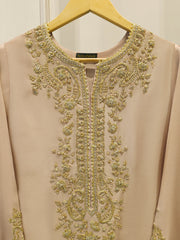 2 Piece- Pure Sheesha Silk Embroidered Suit S114607
