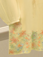 2 Piece - Pure Embroidered Cotton Net Suit S112077