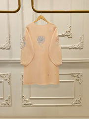 2 Piece - Pure Embroidered Cotton Net Suit S112066