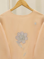 2 Piece - Pure Embroidered Cotton Net Suit S112066