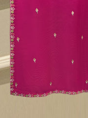 3 Piece - Pure Embroidered Cotton Net Suit S112196