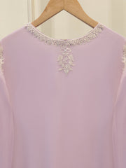 3 Piece - Pure Chiffon Embroidered Suit S112195