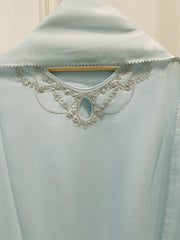 3 Piece - Pure Embroidered Cotton Net Suit S112182