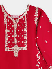 (Kids) 2 Piece - Embroidered Lawn Suit FKD-087
