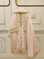 3 Piece - Embroidered Khaddar Suit S112697