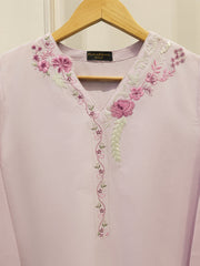 2 Piece - Embroidered Cambric Suit S112694