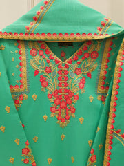 3 Piece - Embroidered Khaddar Suit S112723