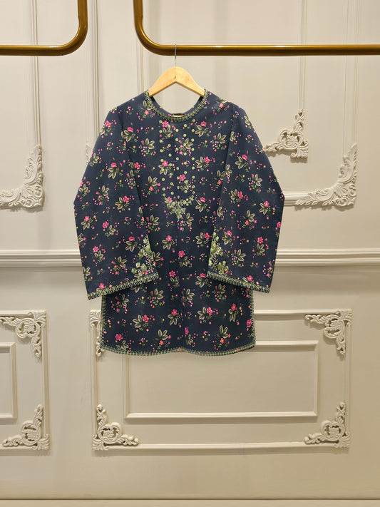 2 Piece - Digital Printed Embroidered Cambric Suit S112725