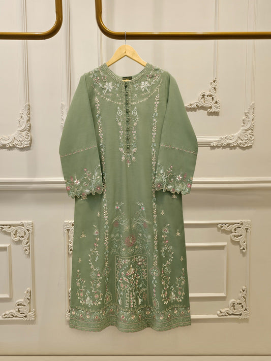 2 Piece - Embroidered Kora Cotton Suit S112741