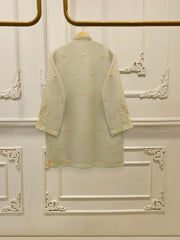 3 Piece - Pure Embroidered Cotton Net Suit S112739