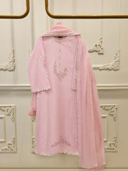 3 Piece - Embroidered Cambric Suit S112476
