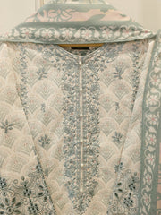 3 Piece - Digital Printed Embroidered Cambric Suit S112754