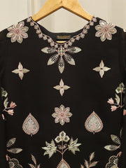 2 Piece - Pure Embroidered Cotton Net Suit S112758