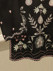 2 Piece - Pure Embroidered Cotton Net Suit S112758