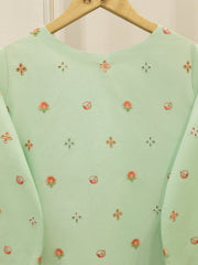 2 Piece - Embroidered Cambric Suit S112432