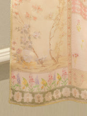 3 Piece - Pure Embroidered Cotton Net Suit S112478