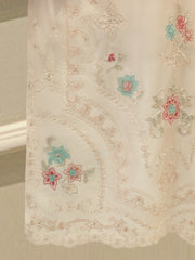 3 Piece-  Pure Embroidered Sheesha Silk Suit S112727