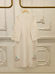 3 Piece-  Pure Embroidered Sheesha Silk Suit S112727