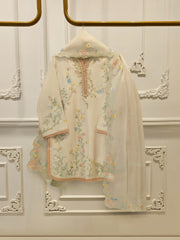 2 Piece- Pure Sheesha Silk Embroidered Suit S114255