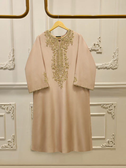 2 Piece- Pure Sheesha Silk Embroidered Suit S114607