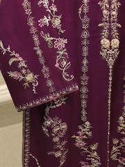 3 Piece - Pure Khaddi Silk Embroidered Suit S114652