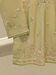 2 Piece- Pure Sheesha Silk Embroidered Suit S114667