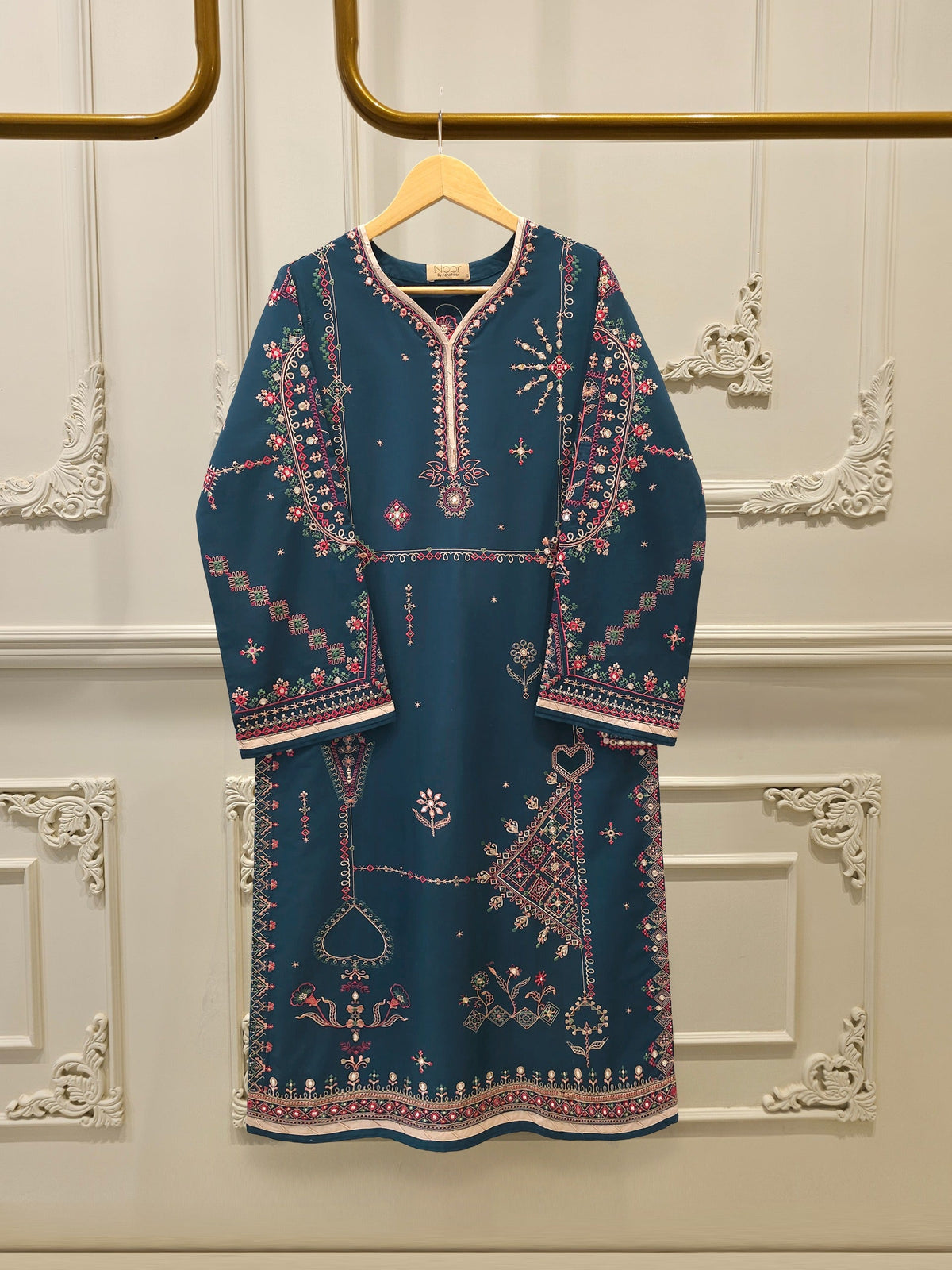 2 Piece - Embroidered Cambric Suit WS00339