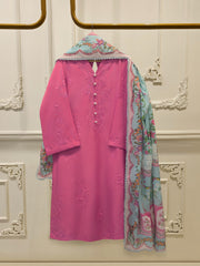 3 Piece - Embroidered Cambric Suit S114855
