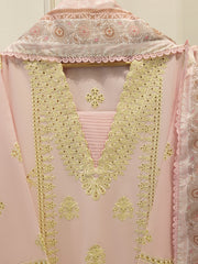 3 Piece - Embroidered Cambric Suit S114884