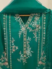 2 Piece - Pure Khaddi Silk Embroidered Suit S114894