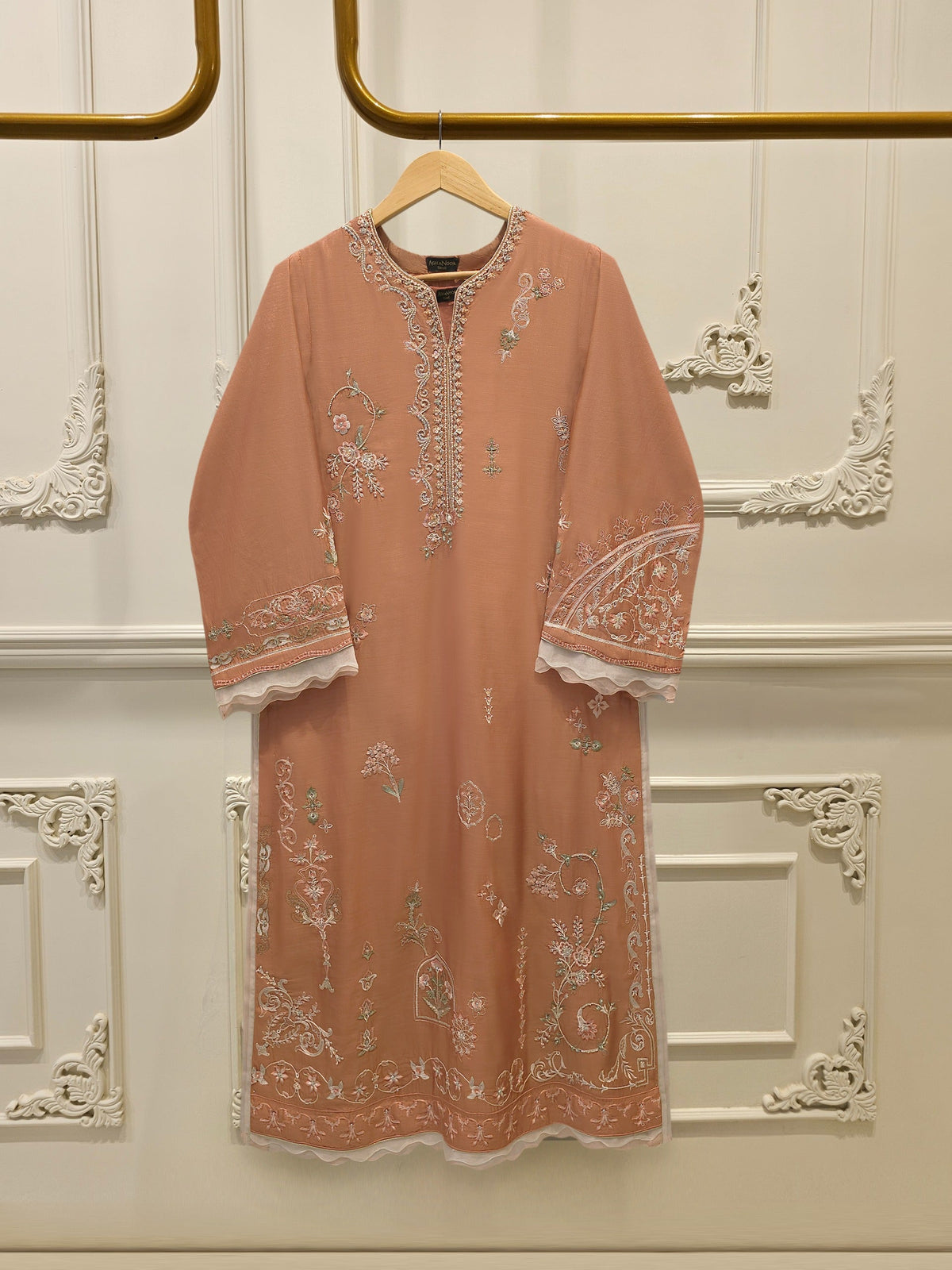 2 Piece - Pure Khaddi Silk Embroidered Suit S114886