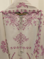 3 Piece - Pure Khaddi Silk Embroidered Suit S114914