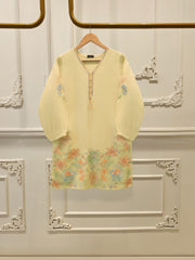 2 Piece - Pure Embroidered Cotton Net Suit S112077