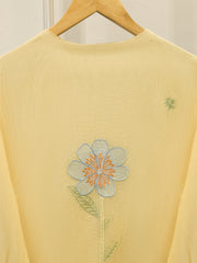 2 Piece - Pure Embroidered Cotton Net Suit S112077