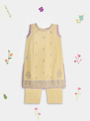 (Kids) 2 Piece - Embroidered Lawn Suit FKD-088