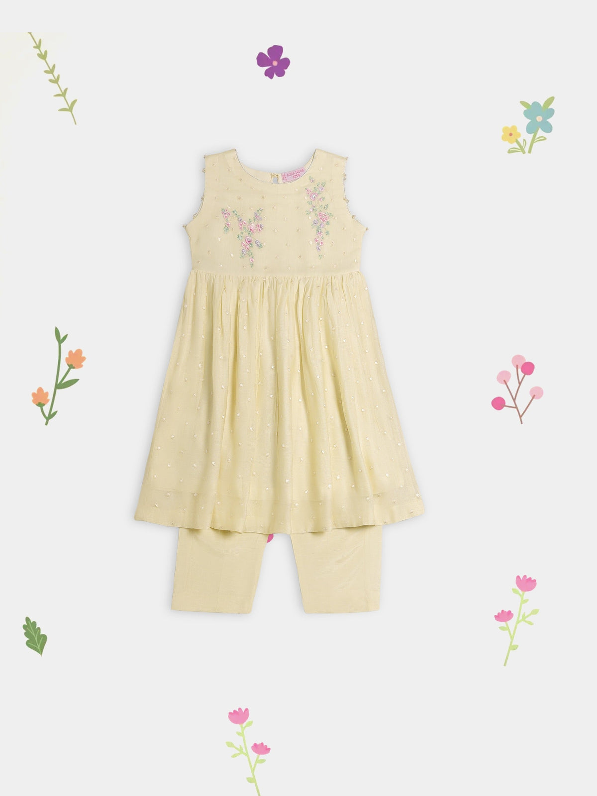(Kids) 2 Piece - Pure Cotton Net Suit FKD-069
