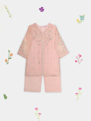 Kids) 2 Piece - Pure Cotton Net Suit FKD-068