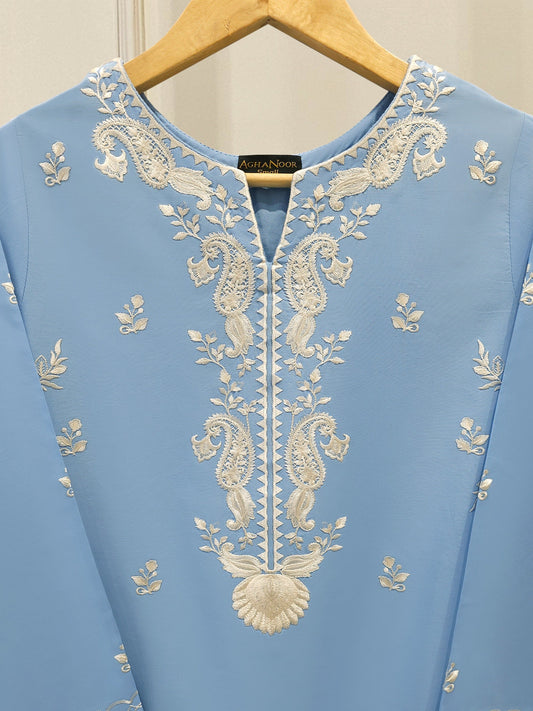 2 Piece - Embroidered Cambric Suit S112411