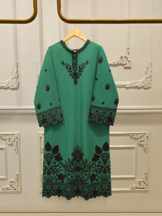 2 Piece - Embroidered Cambric Suit S112427