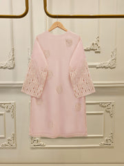 3 Piece - Pure Embroidered Cotton Net Suit S112426