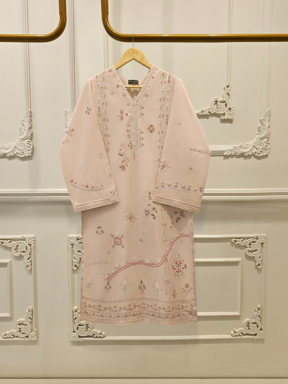 2 Piece - Embroidered Cambric Suit S112674