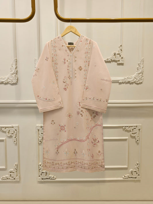 2 Piece - Embroidered Cambric Suit S112674