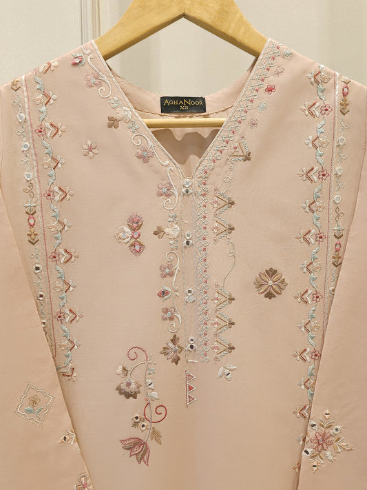 2 Piece - Embroidered Cambric Suit S112674