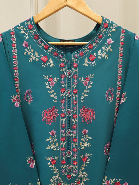 2 Piece - Embroidered Cambric Suit S112691