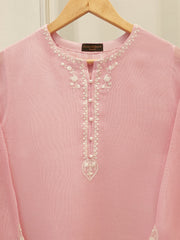 2 Piece - Pure Embroidered Cotton Net Suit S112738