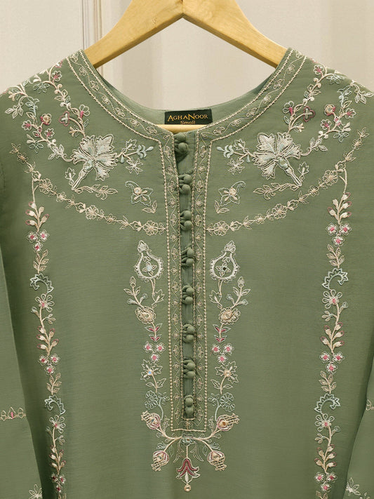 2 Piece - Embroidered Kora Cotton Suit  S112741