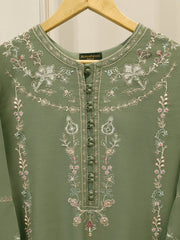 2 Piece - Embroidered Kora Cotton Suit  S112741