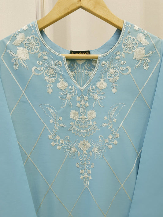 2 Piece - Embroidered Cambric Suit S112736